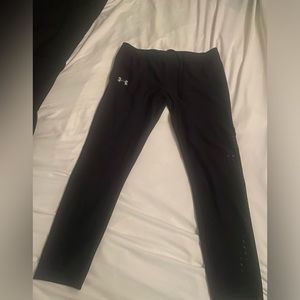 Under Armour Women's HeatGear High Rise No-Slip Waistband 7/8 Leggings. Size 2XL